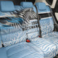Botswana Independence Day 1966 Back Car Seat Cover Tribal African Zebra Skins Pattern - African Pride