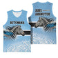Botswana Independence Day 1966 Basketball Jersey Tribal African Zebra Skins Pattern - African Pride