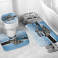 Botswana Independence Day 1966 Bathroom Set Tribal African Zebra Skins Pattern