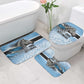 Botswana Independence Day 1966 Bathroom Set Tribal African Zebra Skins Pattern