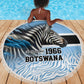 Botswana Independence Day 1966 Beach Blanket Tribal African Zebra Skins Pattern - African Pride