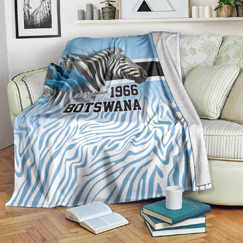 Botswana Independence Day 1966 Blanket Tribal African Zebra Skins Pattern - African Pride