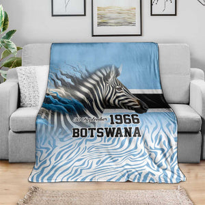 Botswana Independence Day 1966 Blanket Tribal African Zebra Skins Pattern - African Pride