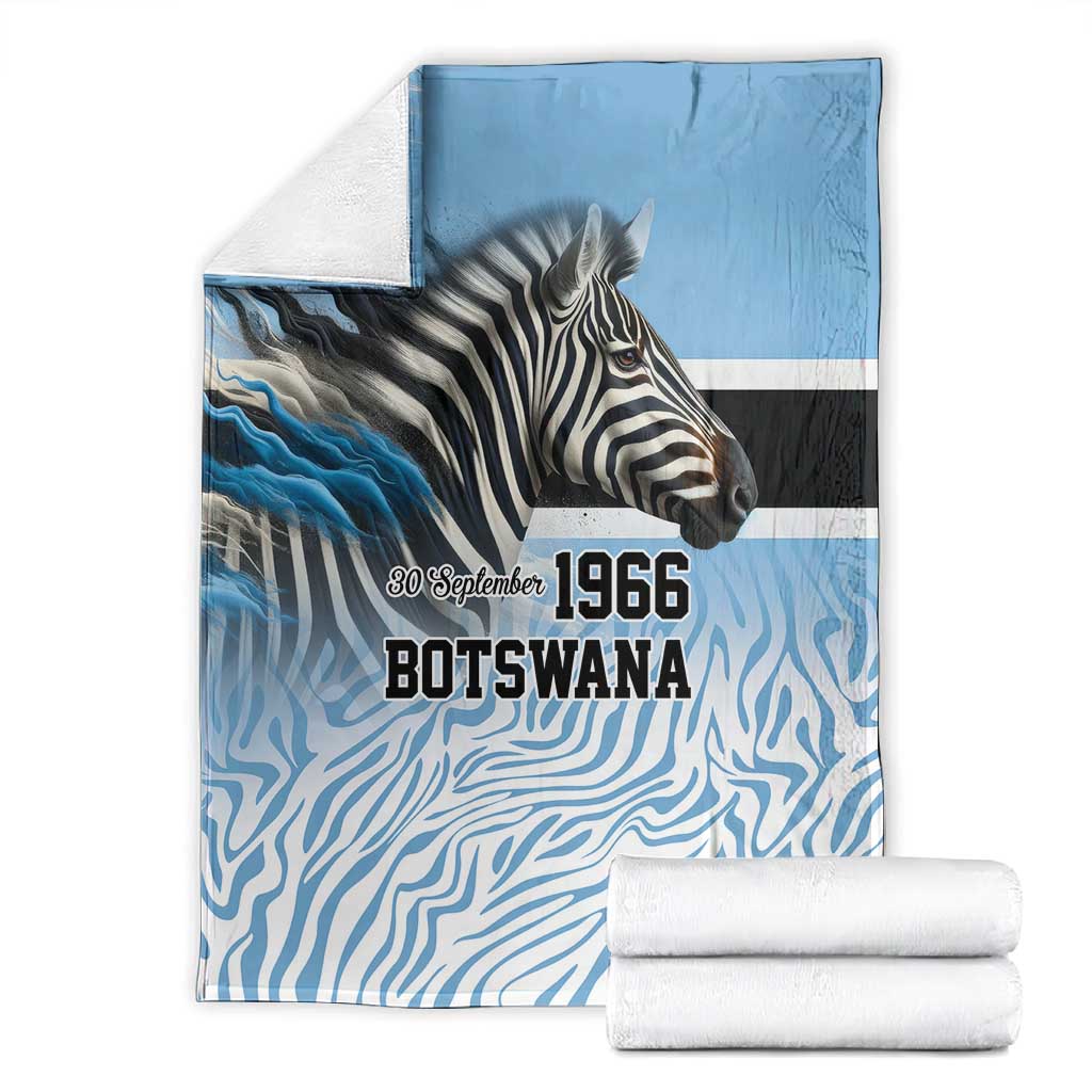 Botswana Independence Day 1966 Blanket Tribal African Zebra Skins Pattern - African Pride