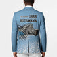 Botswana Independence Day 1966 Blazer Tribal African Zebra Skins Pattern