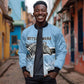 Botswana Independence Day 1966 Bomber Jacket Tribal African Zebra Skins Pattern - African Pride