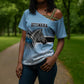 Botswana Independence Day 1966 Cross Shoulder Shirt Tribal African Zebra Skins Pattern