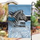 Botswana Independence Day 1966 Garden Flag Tribal African Zebra Skins Pattern - African Pride