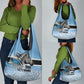 Botswana Independence Day 1966 Grocery Bag Tribal African Zebra Skins Pattern - African Pride