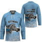Botswana Independence Day 1966 Hockey Jersey Tribal African Zebra Skins Pattern