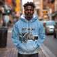 Botswana Independence Day 1966 Hoodie Tribal African Zebra Skins Pattern - African Pride