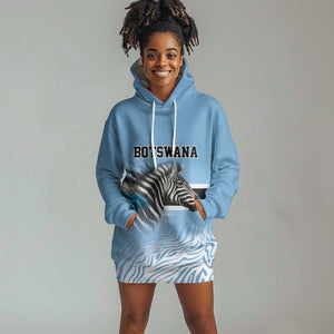 Botswana Independence Day 1966 Hoodie Dress Tribal African Zebra Skins Pattern - African Pride