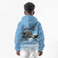 Botswana Independence Day 1966 Kid Hoodie Tribal African Zebra Skins Pattern - African Pride