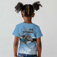 Botswana Independence Day 1966 Kid T shirt Tribal African Zebra Skins Pattern - African Pride