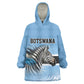 Botswana Independence Day 1966 Kid Wearable Blanket Hoodie Tribal African Zebra Skins Pattern - African Pride