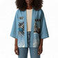 Botswana Independence Day 1966 Kimono Tribal African Zebra Skins Pattern