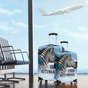 Botswana Independence Day 1966 Luggage Cover Tribal African Zebra Skins Pattern - African Pride