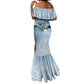 Botswana Independence Day 1966 Mermaid Dress Tribal African Zebra Skins Pattern - African Pride