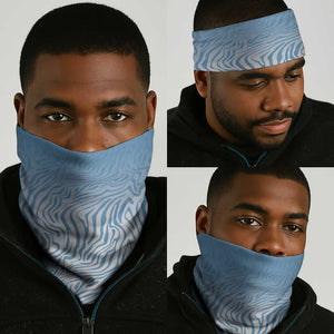 Botswana Independence Day 1966 Neck Gaiter Tribal African Zebra Skins Pattern - African Pride
