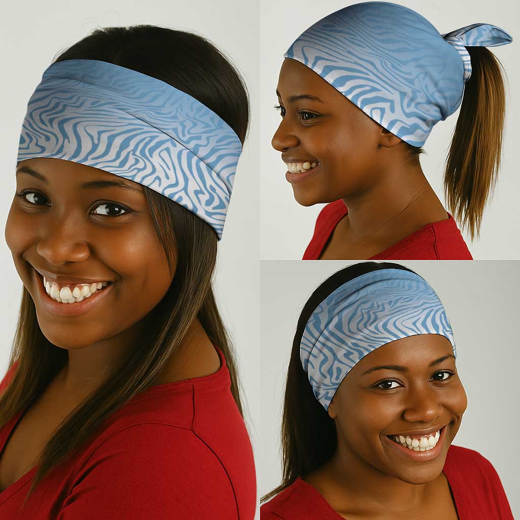 Botswana Independence Day 1966 Neck Gaiter Tribal African Zebra Skins Pattern - African Pride