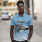 Botswana Independence Day 1966 Polo Shirt Tribal African Zebra Skins Pattern - African Pride