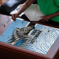 Botswana Independence Day 1966 Puzzle Tribal African Zebra Skins Pattern
