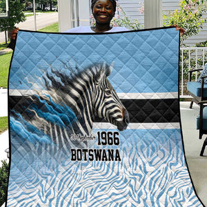 Botswana Independence Day 1966 Quilt Tribal African Zebra Skins Pattern - African Pride