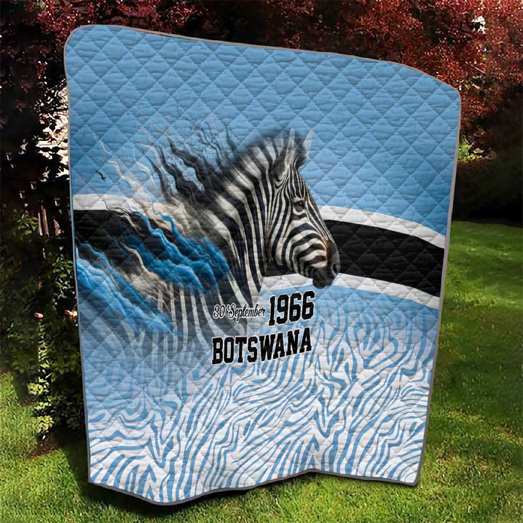 Botswana Independence Day 1966 Quilt Tribal African Zebra Skins Pattern - African Pride
