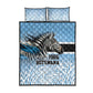 Botswana Independence Day 1966 Quilt Bed Set Tribal African Zebra Skins Pattern - African Pride