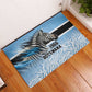 Botswana Independence Day 1966 Rubber Doormat Tribal African Zebra Skins Pattern - African Pride