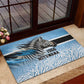Botswana Independence Day 1966 Rubber Doormat Tribal African Zebra Skins Pattern - African Pride
