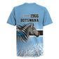 Botswana Independence Day 1966 Rugby Jersey Tribal African Zebra Skins Pattern - African Pride