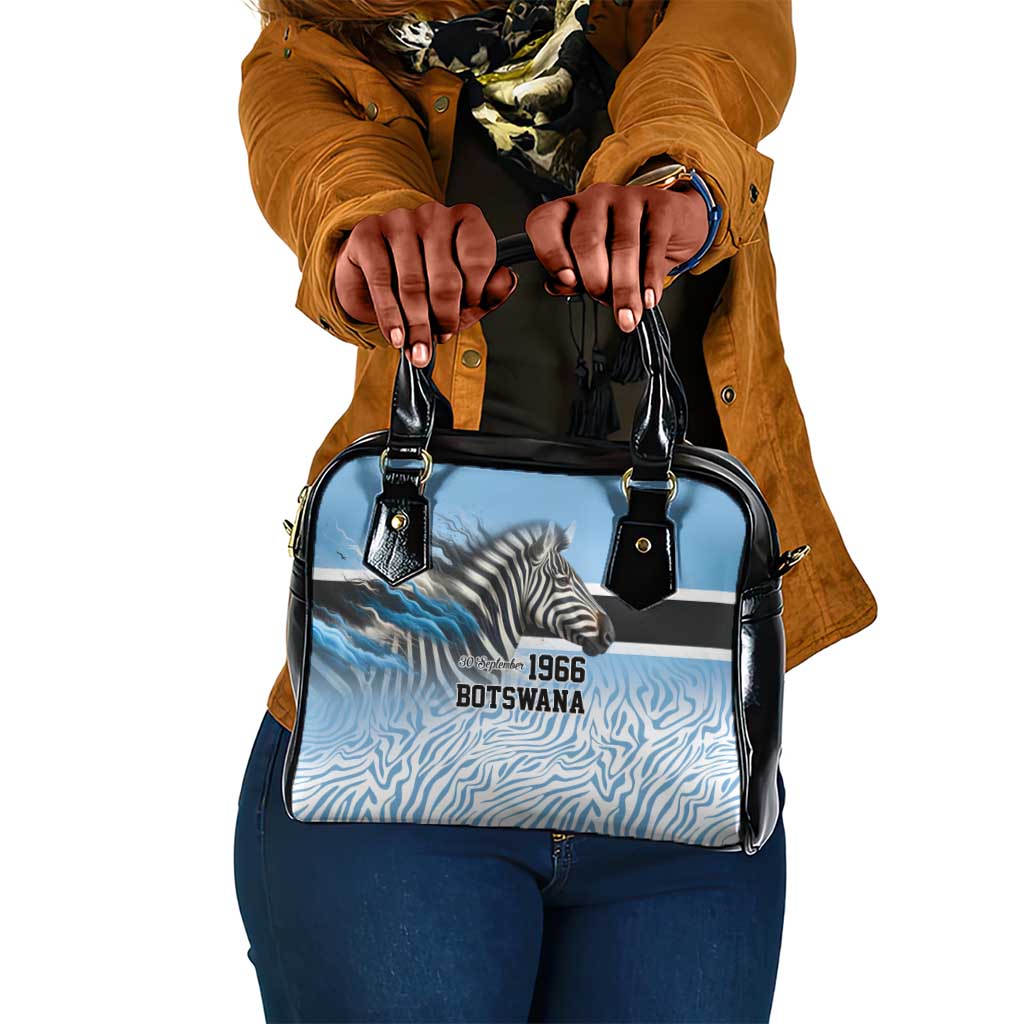 Botswana Independence Day 1966 Shoulder Handbag Tribal African Zebra Skins Pattern - African Pride