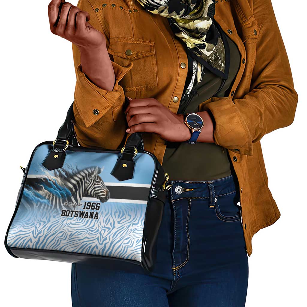 Botswana Independence Day 1966 Shoulder Handbag Tribal African Zebra Skins Pattern - African Pride