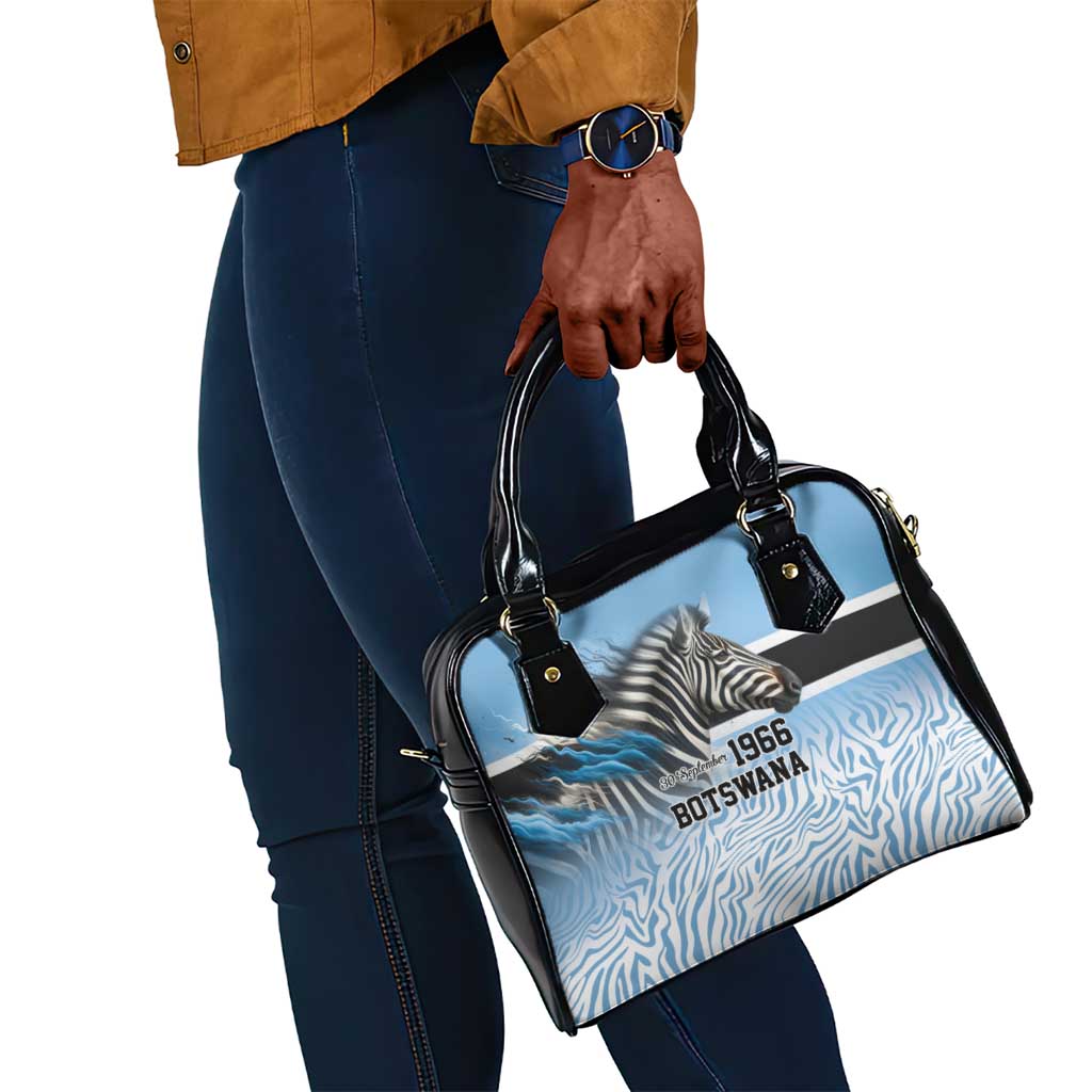 Botswana Independence Day 1966 Shoulder Handbag Tribal African Zebra Skins Pattern - African Pride