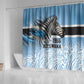 Botswana Independence Day 1966 Shower Curtain Tribal African Zebra Skins Pattern - African Pride