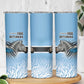 Botswana Independence Day 1966 Skinny Tumbler Tribal African Zebra Skins Pattern - African Pride