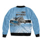 Botswana Independence Day 1966 Sleeve Zip Bomber Jacket Tribal African Zebra Skins Pattern - African Pride