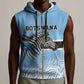 Botswana Independence Day 1966 Sleeveless Zip Hoodie Tribal African Zebra Skins Pattern - African Pride