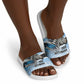Botswana Independence Day 1966 Slide Sandals Tribal African Zebra Skins Pattern