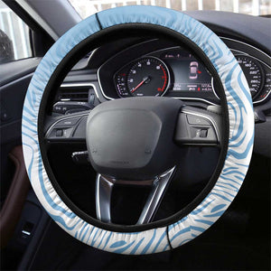 Botswana Independence Day 1966 Steering Wheel Cover Tribal African Zebra Skins Pattern - African Pride