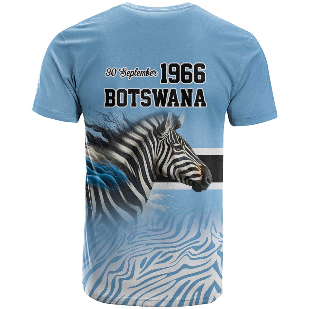 Botswana Independence Day 1966 T shirt Tribal African Zebra Skins Pattern - African Pride