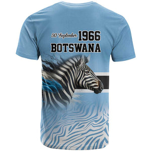Botswana Independence Day 1966 T shirt Tribal African Zebra Skins Pattern - African Pride