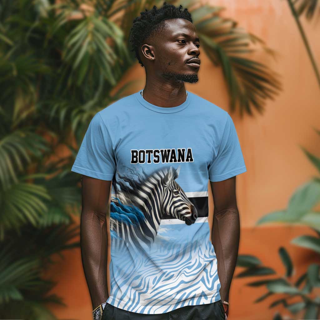 Botswana Independence Day 1966 T shirt Tribal African Zebra Skins Pattern - African Pride