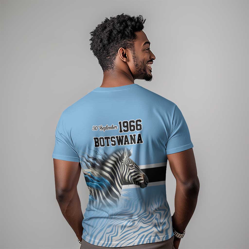 Botswana Independence Day 1966 T shirt Tribal African Zebra Skins Pattern - African Pride