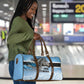 Botswana Independence Day 1966 Travel Bag Tribal African Zebra Skins Pattern