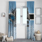 Botswana Independence Day 1966 Window Curtain Tribal African Zebra Skins Pattern - African Pride
