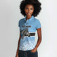 Botswana Independence Day 1966 Women Polo Shirt Tribal African Zebra Skins Pattern - African Pride