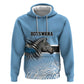 Botswana Independence Day 1966 Zip Hoodie Tribal African Zebra Skins Pattern - African Pride
