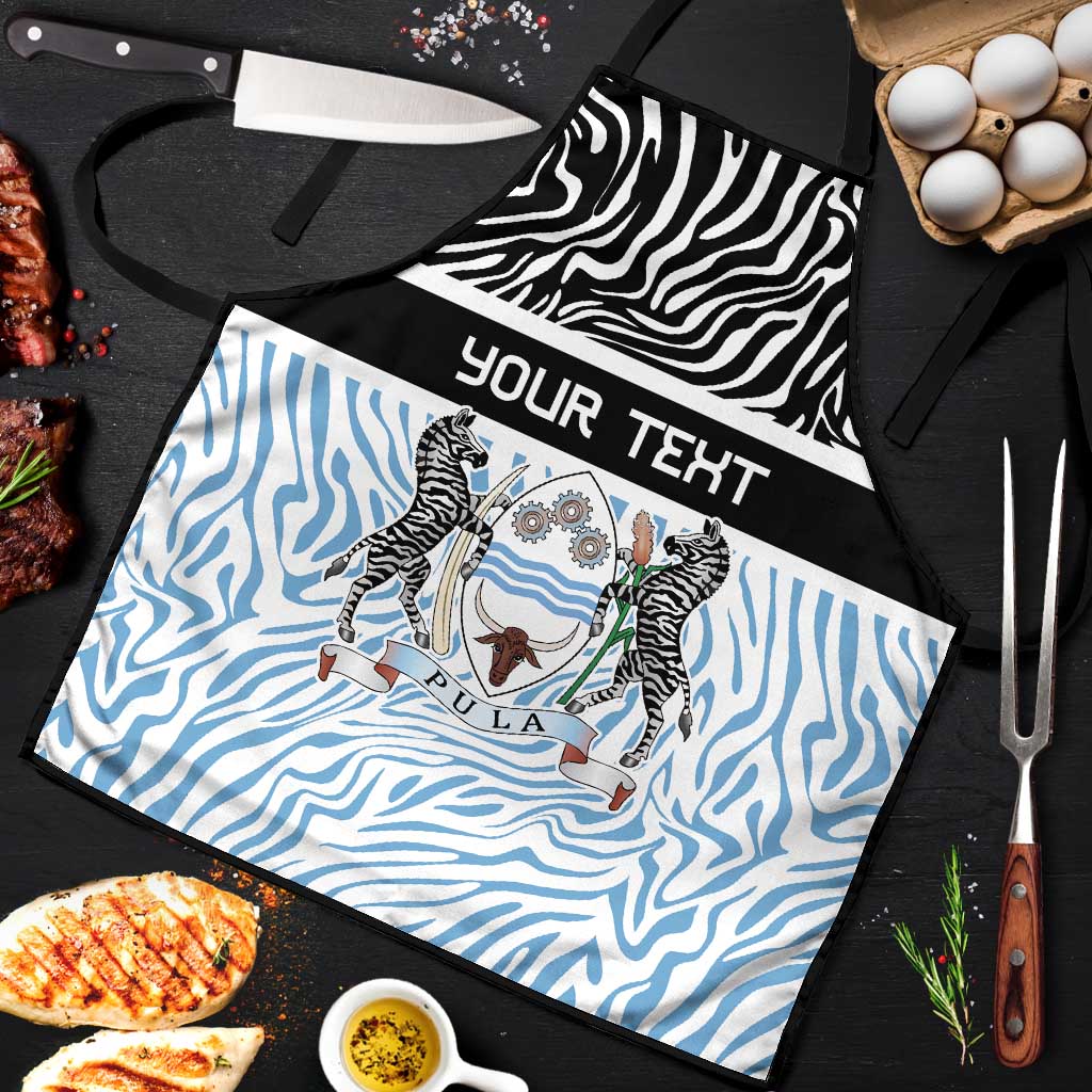 Botswana Personalized Apron African Zebra Skins Pattern
